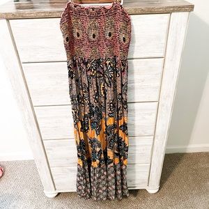 Beautiful Anthropologie Boho Style Maxi Dress